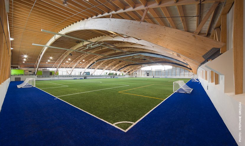 'Complexe de soccer intérieur du Parc Chauveau Cecobois 