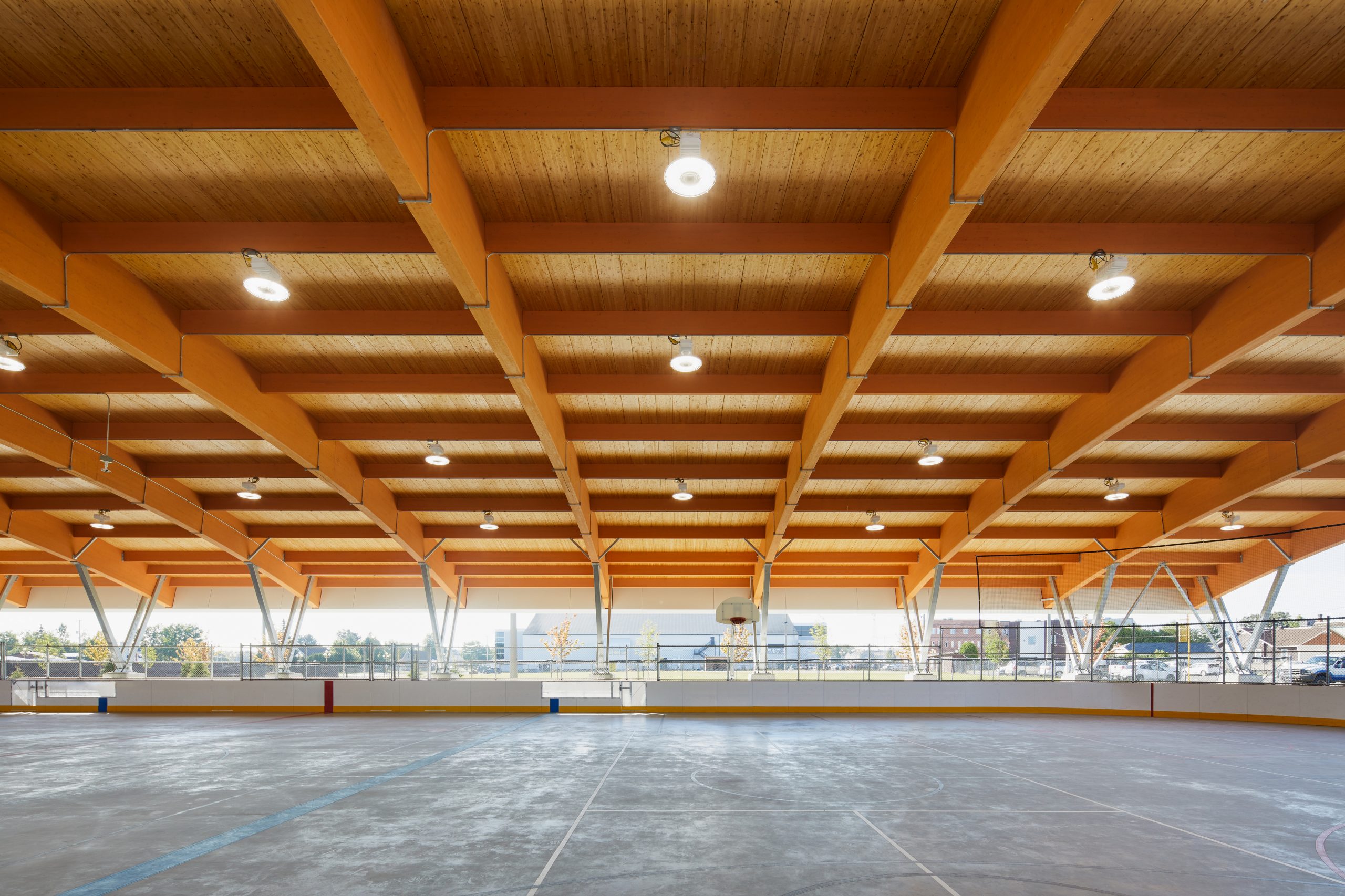 'Patinoire Bleu Blanc Bouge Val-d’Or Cecobois 